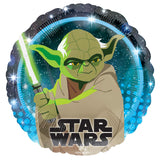 Star Wars Galaxy Yoda Foil Balloon 45cm Each