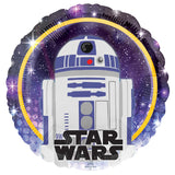 Star Wars Galaxy R2D2 Foil Balloon 45cm Each