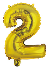 Number 8 Gold Foil Balloon 35cm - Party Savers