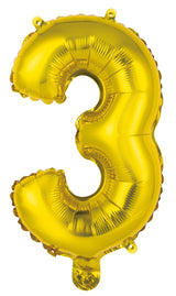 Number 8 Gold Foil Balloon 35cm - Party Savers