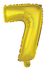 Number 8 Gold Foil Balloon 35cm - Party Savers