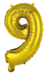 Number 8 Gold Foil Balloon 35cm - Party Savers