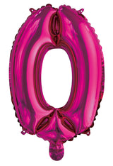 Number 3 Bright Pink Foil Balloon 35cm - Party Savers