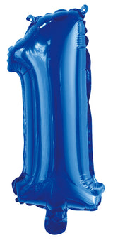 Number 4 Royal Blue Foil Balloon 35cm - Party Savers