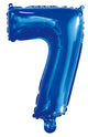 Number 7 Royal Blue Foil Balloon 35cm - Party Savers