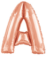 Letter O Rose Gold Foil Balloon 86cm - Party Savers