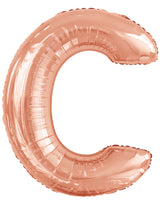 Letter O Rose Gold Foil Balloon 86cm - Party Savers