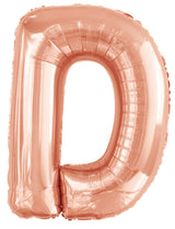 Letter O Rose Gold Foil Balloon 86cm - Party Savers