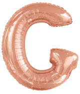 Letter O Rose Gold Foil Balloon 86cm - Party Savers