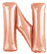 Letter O Rose Gold Foil Balloon 86cm - Party Savers