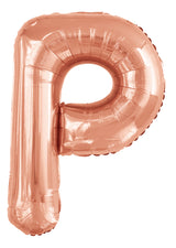 Letter O Rose Gold Foil Balloon 86cm - Party Savers