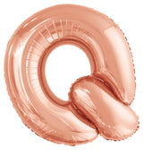 Letter O Rose Gold Foil Balloon 86cm - Party Savers