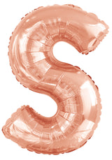 Letter O Rose Gold Foil Balloon 86cm - Party Savers