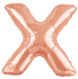 Letter O Rose Gold Foil Balloon 86cm - Party Savers