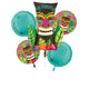 Bouquet Vintage Tiki Foil Balloons 5pk