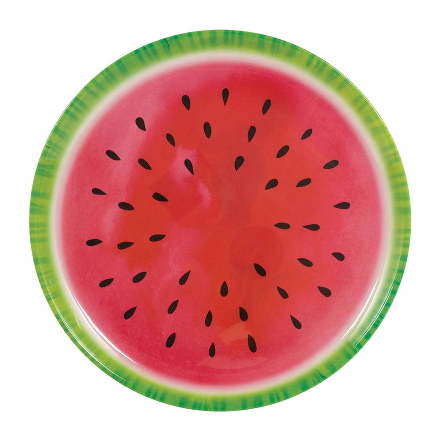 Watermelon Round Melamine Plastic Platter - Party Savers