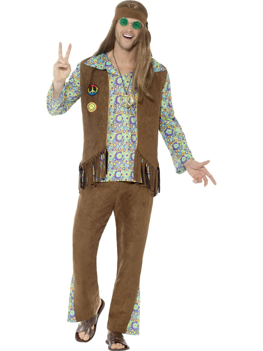 Mens Costume - 60s Hippie - Party Savers