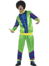 Mens Costume - Green Height of Fashion Shell Suit - Party Savers