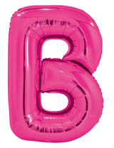 Letter H Bright Pink Foil Balloon 86cm - Party Savers