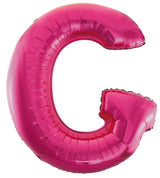 Letter W Bright Pink Foil Balloon 86cm - Party Savers