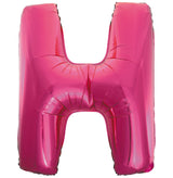 Letter V Bright Pink Foil Balloon 86cm - Party Savers