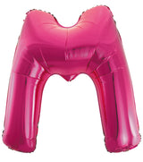 Letter H Bright Pink Foil Balloon 86cm - Party Savers