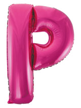 Letter H Bright Pink Foil Balloon 86cm - Party Savers