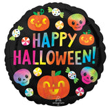 Holographic Iridescent Halloween Cuties Foil Balloon 45cm Each