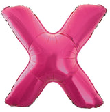 Letter H Bright Pink Foil Balloon 86cm - Party Savers