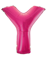 Letter V Bright Pink Foil Balloon 86cm - Party Savers