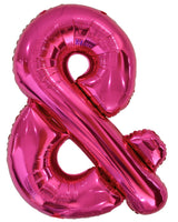 Letter V Bright Pink Foil Balloon 86cm - Party Savers