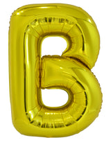 Letter U Gold Foil Balloon 86cm - Party Savers