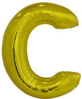 Letter U Gold Foil Balloon 86cm - Party Savers