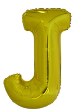 Letter U Gold Foil Balloon 86cm - Party Savers