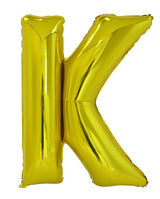 Letter N Gold Foil Balloon 86cm - Party Savers