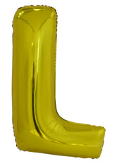 Letter N Gold Foil Balloon 86cm - Party Savers