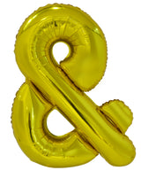 Letter T Gold Foil Balloon 86cm - Party Savers