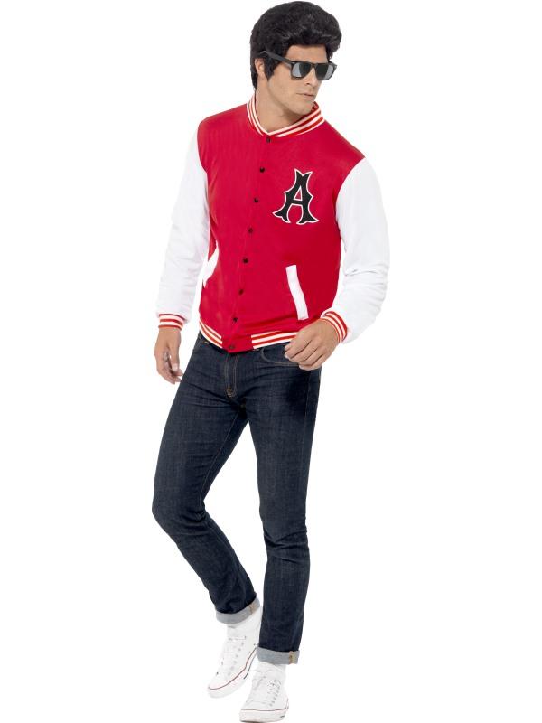 Mens Costume - 50s College Jock Letterman Jacket - Party Savers