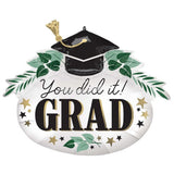 You did it GRAD Ivy Satin SuperShape Foil Balloon 86cm x 73cm Each