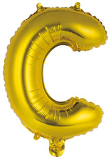 Letter S Gold Foil Balloon 35cm - Party Savers