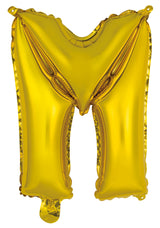 Letter H Gold Foil Balloon 35cm - Party Savers