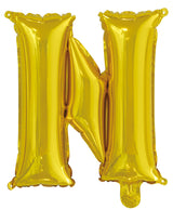 Letter P Gold Foil Balloon 35cm - Party Savers