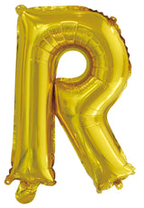 Letter P Gold Foil Balloon 35cm - Party Savers