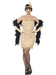 Womens Costume - Gold Flapper Costume