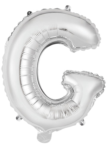 Letter G Silver Foil Balloon 35cm - Party Savers