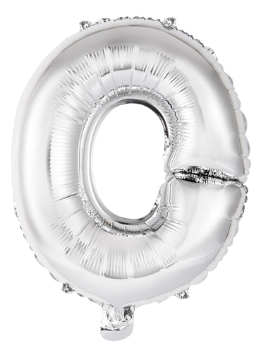 Letter O Silver Foil Balloon 35cm - Party Savers