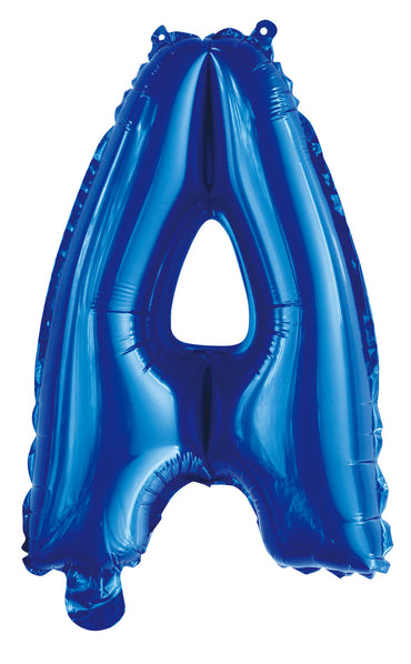 Letter A Royal Blue Foil Balloon 35cm - Party Savers