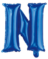 Letter U Royal Blue Foil Balloon 35cm - Party Savers