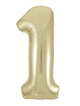 Number 1 Champagne Gold Foil Balloon 86cm Each