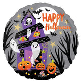 Happy Halloween Haunted House Foil Balloon 45cm Each